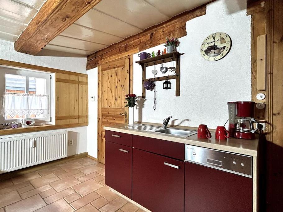 Rustikales Studio-Apartment Blockstube Im Haus Selma โกรสเชอเนา ภายนอก รูปภาพ