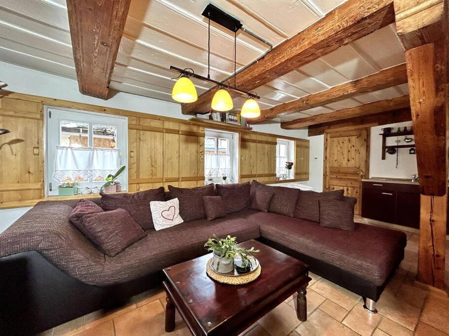 Rustikales Studio-Apartment Blockstube Im Haus Selma โกรสเชอเนา ภายนอก รูปภาพ